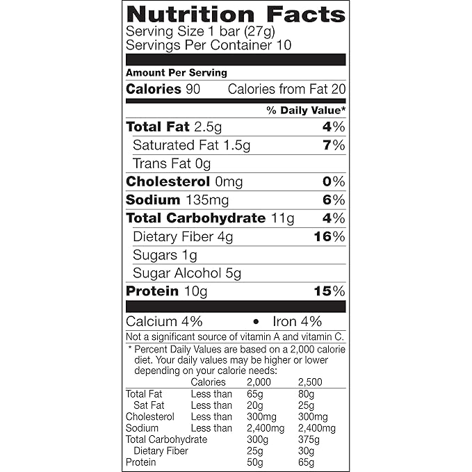 Protein One 90 Calorie Keto Protein Bars Peanut Butter Chocolate 10 ct (Pack of 6)