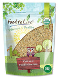 Food to Live - Organic Powerful Flax and Hemp Seeds Blend 4 Pounds — Non-GMO Mix of Raw Hemp Hearts and Cold-Milled Golden Flaxseeds Vegan Kosher