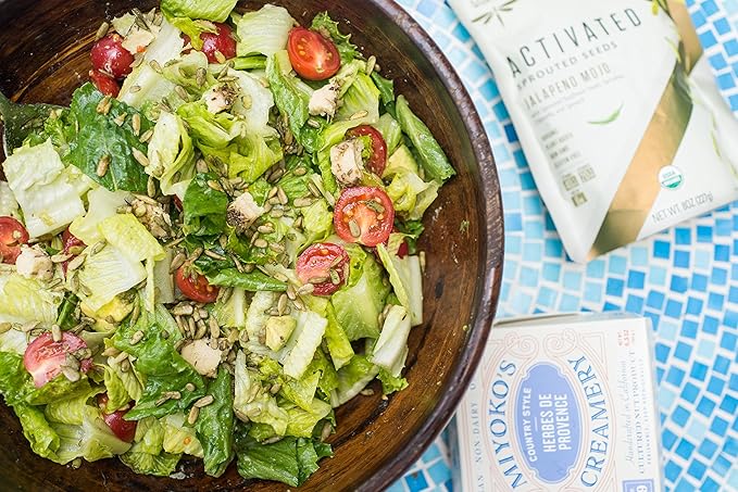 Living Intentions Organic Sprouted Sunflower Seeds: Jalapeno Mojo – NonGMO – Gluten Free – Vegan – Paleo – Kosher – 8 Ounce Unit (Pack of 2)