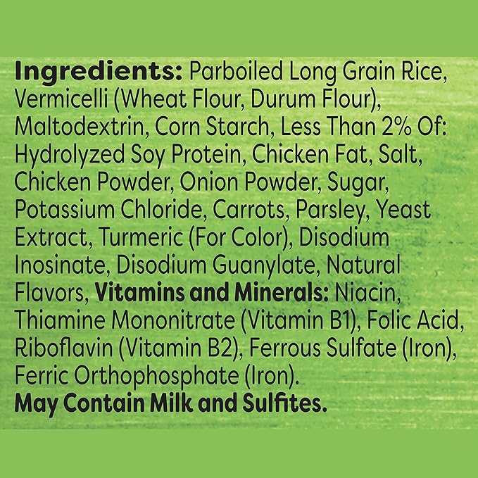 Knorr Rice Sides For a Delicious Easy Meal Chicken Long Grain Rice &amp Vermicelli Pasta Blend No Artificial Flavors 11.4 oz 7 Count