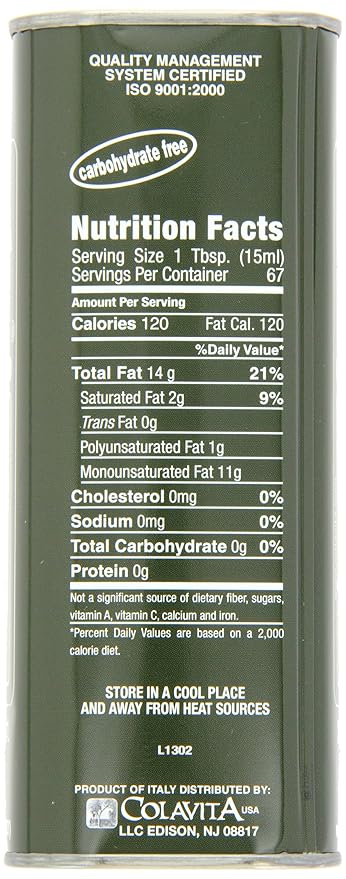 Colavita Premium Selection Extra Virgin Olive Oil - Twin Pack 34 Fl Oz Each