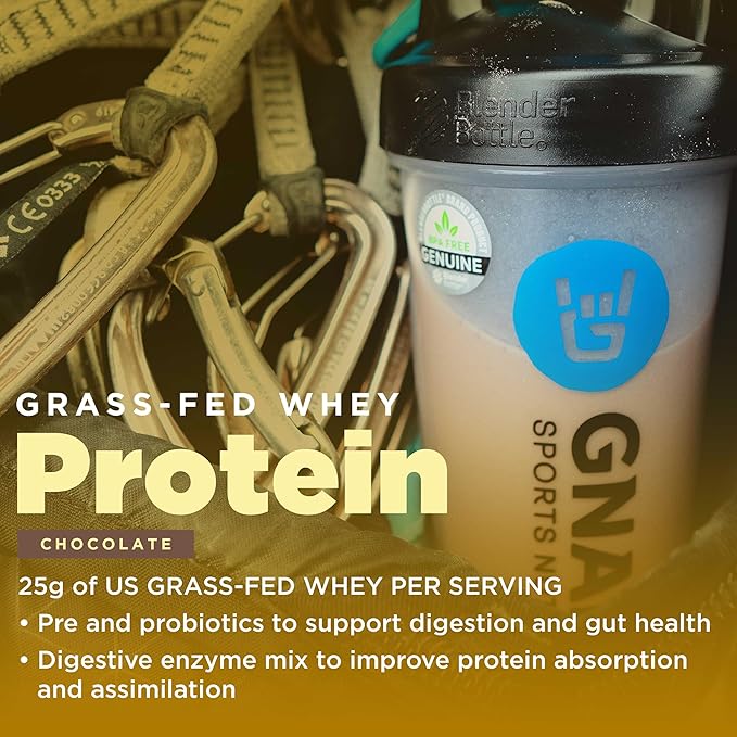 Gnarly Nutrition Gnarly Whey Grass-Fed Protein Supplement Chocolate (32.0oz) BCAAs Fruit Punch (10.58oz)