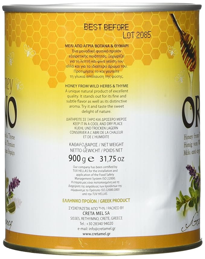 Honey with Thyme Orino 900g can