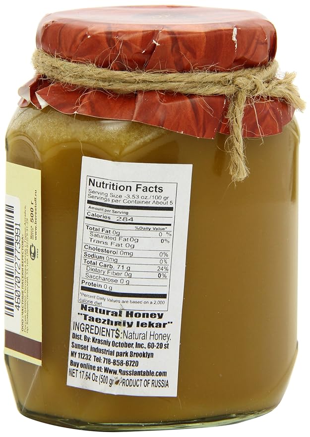 Berestov Premium Honey Taiga Doctor 500 Gram 17.74 Ounce