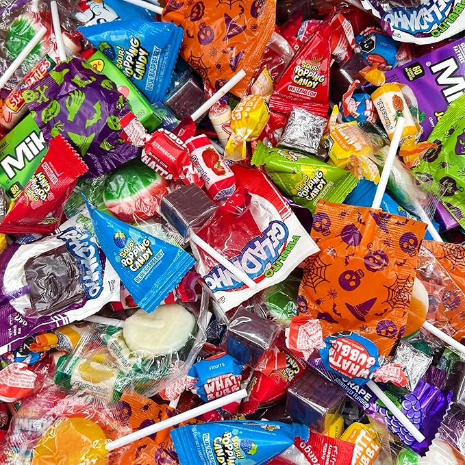 Party Candy Variety Pack | 12 Pound Box - Approx. 930 Count | Bulk Candy for Classroom | Assorted Candy Individually Wrapped | Popping Rocks Lollipops Taffies Gum Caramels