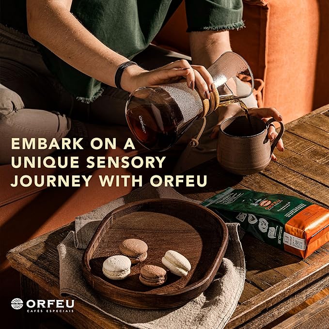 ORFEU - Special Coffee Classic Roasted and Ground - 100% Arabica Coffee Medium Roasted Floral Fruity &amp Caramel Aroma Balanced Acidity - 8.8oz