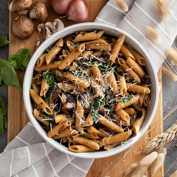 Bionaturae Penne Rigate Pasta Noodles - Whole Wheat Pasta Kosher Certified High Protein Non-GMO Verified USDA Certified Whole Wheat Penne Penne Pasta Organic Crafted in Italy - 16 Oz 6 Pack