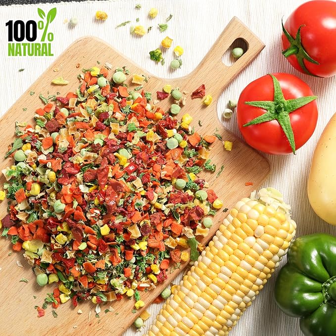 Ramen Toppings Ramen Seasoning for Ramen Noodles Dehydrated Vegetables Soup 12 Kinds of Natural Veggies Dried Vegetable Flakes Blend Add to Noodles Rice Soup Gluten Free Ideal for Gift 17.6 oz