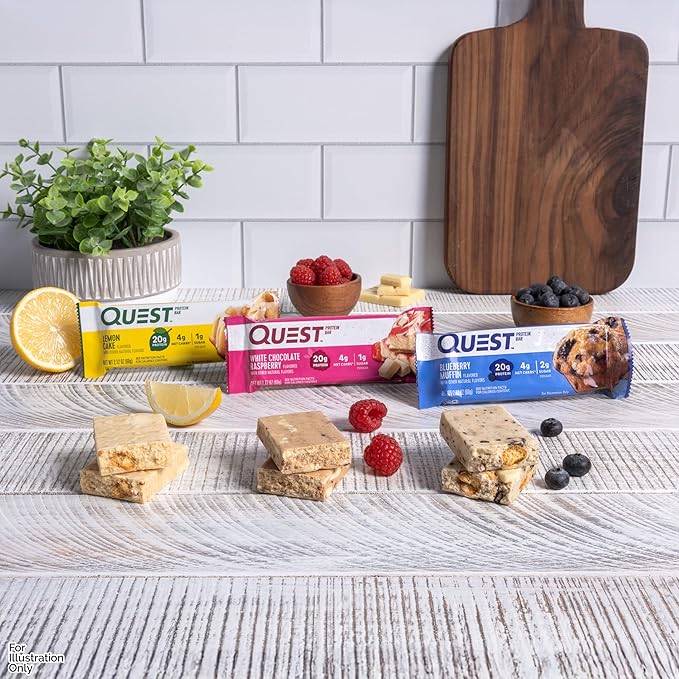 Quest Nutrition Fruit Flavored Variety Pack Protein Bars High Protein Low Carb Gluten Free Keto Friendly 12 Count