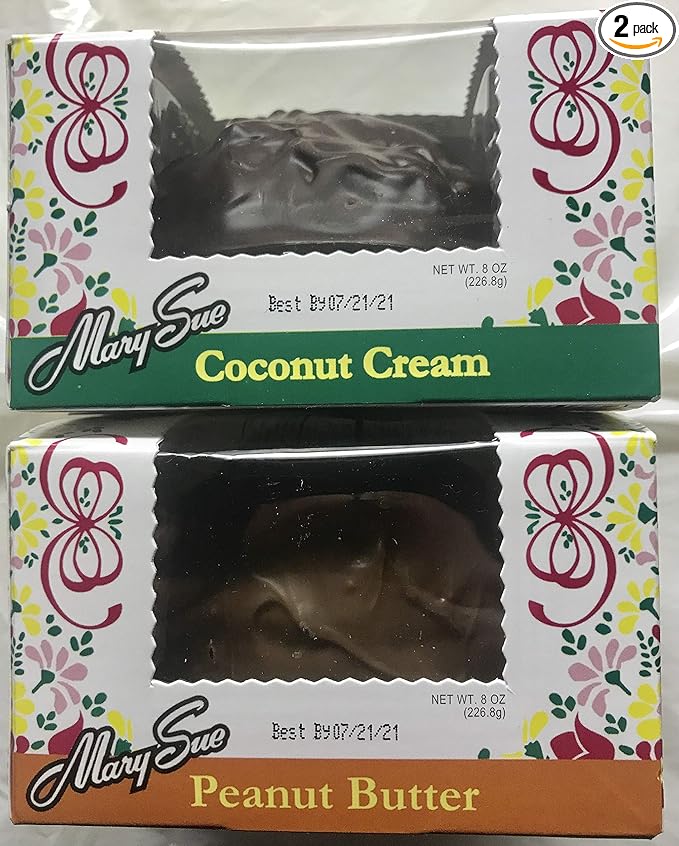 Mary Sue Easter Eggs (Peanut Butter &amp Coconut Cream) 8 oz each