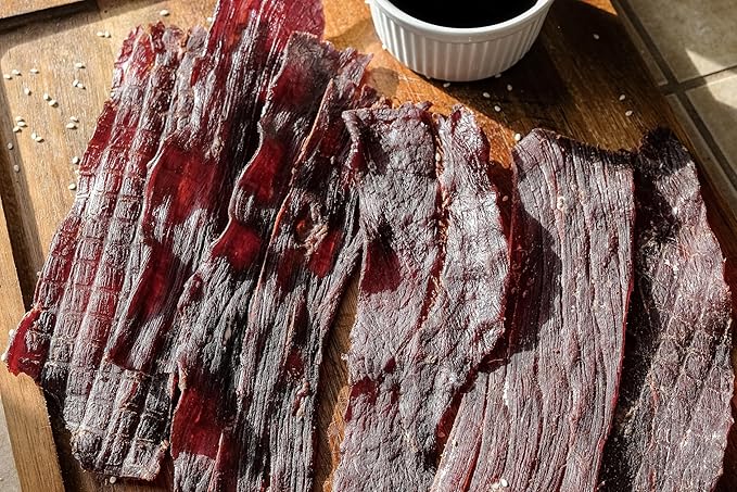 Enjoy Teriyaki Beef Jerky 3 oz (Pack of 6) | Traditional Style | High Protein | Low Fat | Zero Trans Fat | No Preservatives | No MSG | No Nitrites | USA Made | Resealable Bags