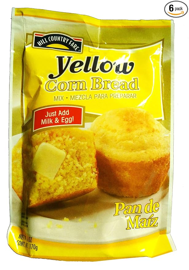 Hill Country Fare Yellow Corn Bread Mix 6 Oz (Pack of 6)