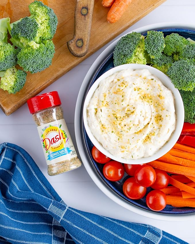 Dash Salt-Free Seasoning Blend Ultimate Garlic Seasoning 2.7 Ounce (Pack of 8)