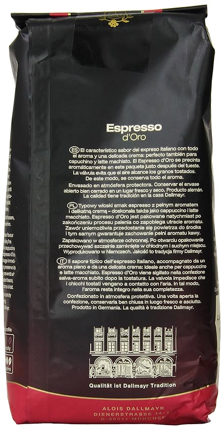 Dallmayr Espresso d'Oro Whole Bean Coffee 17.6 Ounce