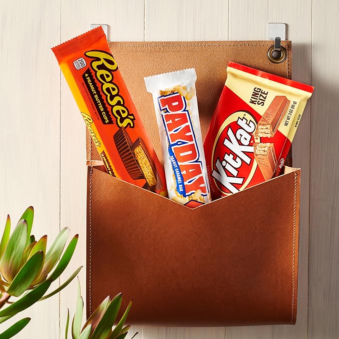 KIT KAT PAYDAY and REESE'S Assorted Flavored King Size Candy Variety Box 36.8 oz