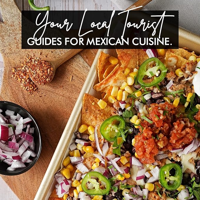 A Spice Affair's Mexican Fiesta 6-Pack Spice Set — Mexican Fajita Meat Taco Bell Seasonings Mix and Spices Sets — Mexican Taco Fajita Seasoning Mix