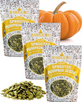 RawGuru Organic Sprouted Pumpkin Seeds - Pumpkin Seeds to Eat - 16 oz Pack of 3