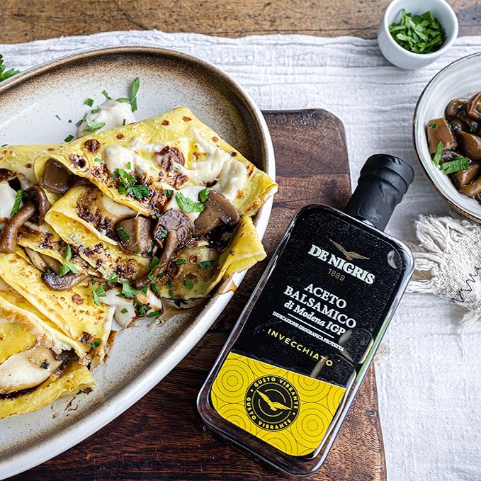 De Nigris Balsamic Vinegar Of Modena Excellence Line Yellow Eagle Vibrant Flavor 85 Oz (250ml) | Balsamic Vinegar From Modena Italy Strong And Velvety Taste Aged