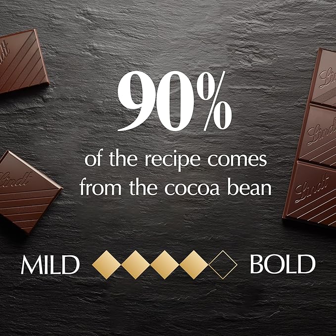 Lindt EXCELLENCE 90% Cocoa Dark Chocolate Candy Bar Dark Chocolate 3.5 oz. Bar
