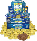 Hanukkah Gelt Manischewitz Milk Chocolate Gold Coins (48 Bags) | St. Patrick’s Day Chocolate Coins | Mesh Bags Filled with Individually Wrapped Hanukkah Gelt Gluten Free - Best By: 6/27/2026