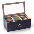 Tea Bags Variety Pack Box - Herbal and Caffeine Free Sampler Gift Set - 60 Count 15 Different Flavors