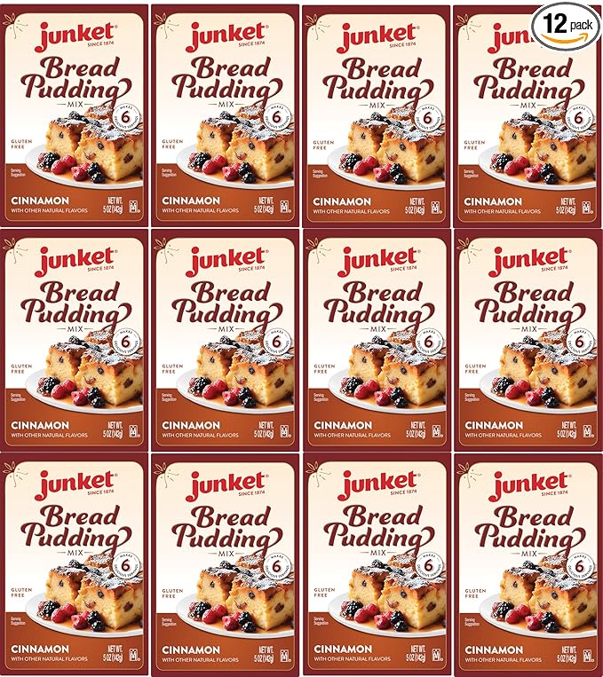 Junket Cinnamon Bread Pudding Mix 5 oz (Pack of 12)