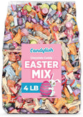 Easter Candy Mix - 4LB Ultimate Spring Assortment of Sweets &amp Chocolates | Ideal for Easter Baskets Egg Hunts Spring Celebrations Pastel Candy Mix and Seasonal Gifts