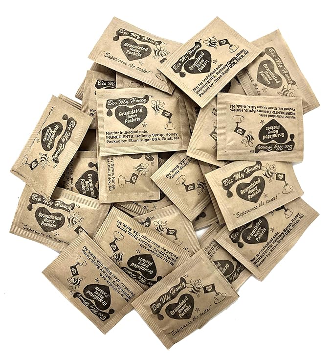 Bee My Honey Pure Granulated Honey Packets 300 Individual Packets