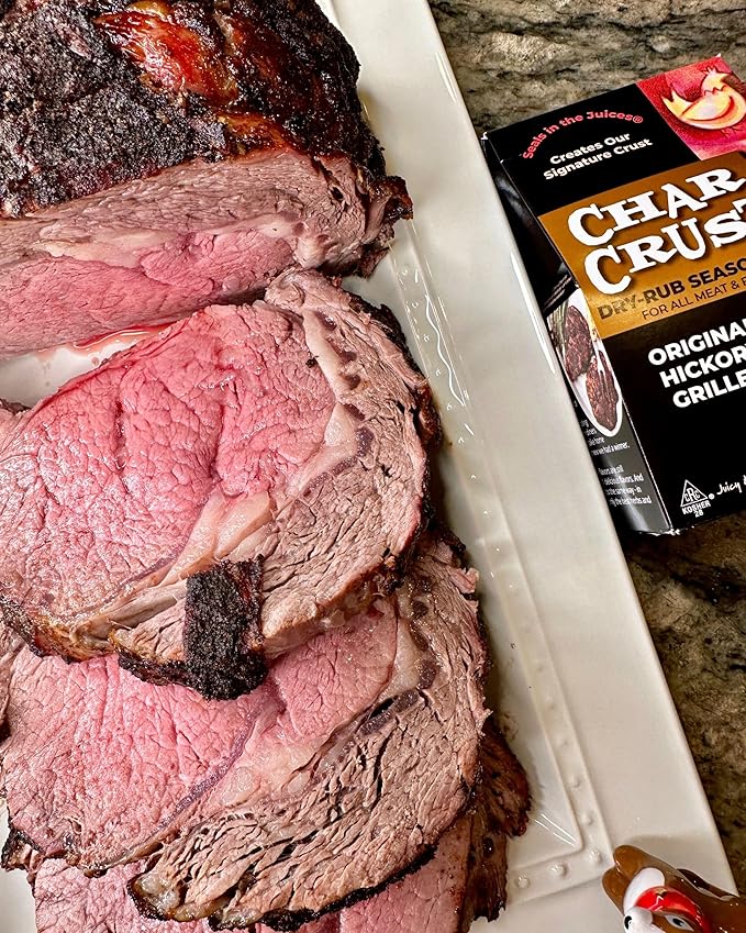 Char Crust Dry-Rub Seasonings Original Hickory Grilled | All-in-one seasonings | Perfect for Steaks Burgers Ribs Tuna | Signature Crust that Seals in the Juices 22 oz