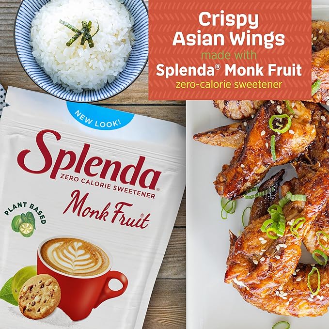 Splenda Monk Fruit Zero Calorie Plant Based Granulated Sweetener 3 Pound Resealable Bag