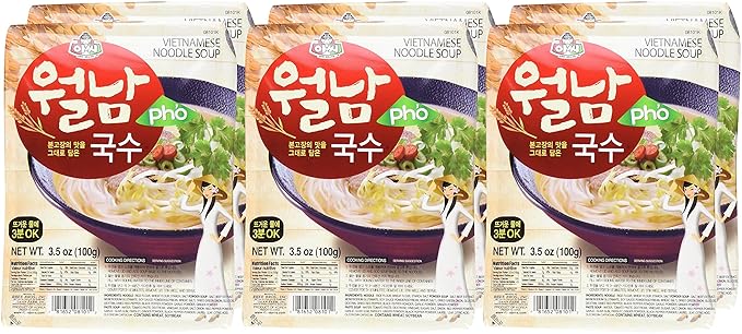 Assi Brand Pho Instant Vietnamese Noodle Soup (Pack of 6)