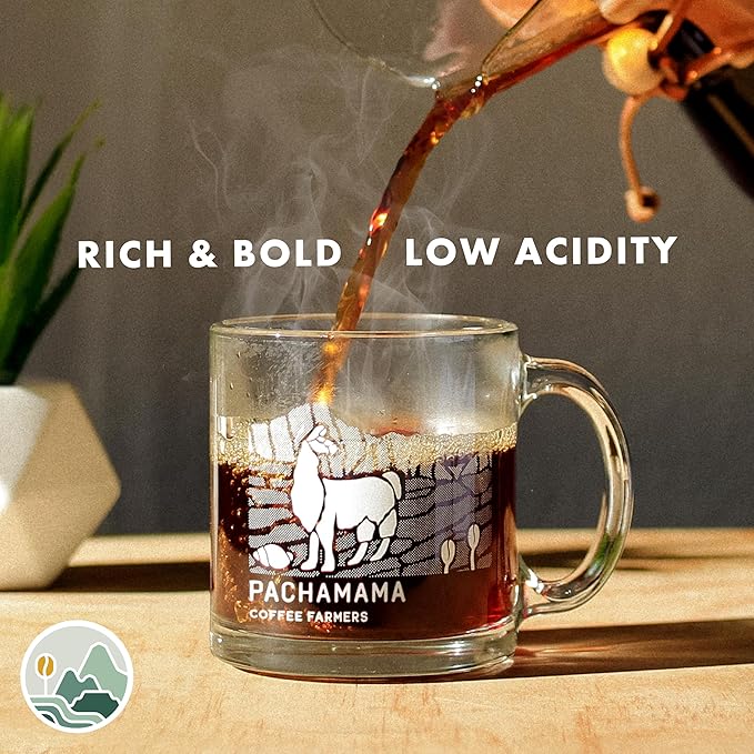 Pachamama Organic Coffee - Medium Roast Whole Bean Coffee Bundle - 2x10 oz bags - Five Sisters + Nicaragua - Farmer Owned &amp Regenerative