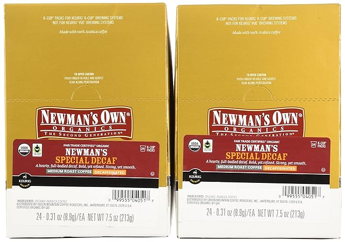 Newman's Own Organics SPECIAL BLEND DECAF 48 K-Cups for Keurig Brewers