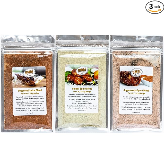 UMAi Dry Sausage Spice Bundle (Pepperoni Salami Soppressata)
