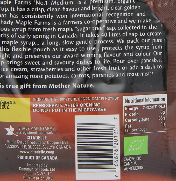 Shady Maple Farm Maple Syrup 125 ml