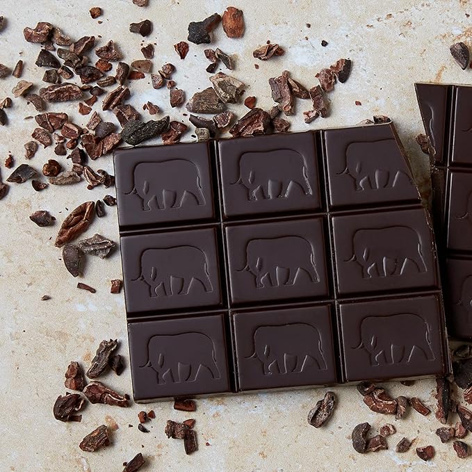 Endangered Species Dark Chocolate Bar with Cacao Nibs (72% cocoa)