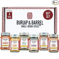 Burlap &amp Barrel Spices of the World 6-Pack Gift Set- As Seen on Shark Tank! Travel the World With 6 Delicious Spice Blends- Includes Chai Five Spice &amp More - 6 Full Size Jars