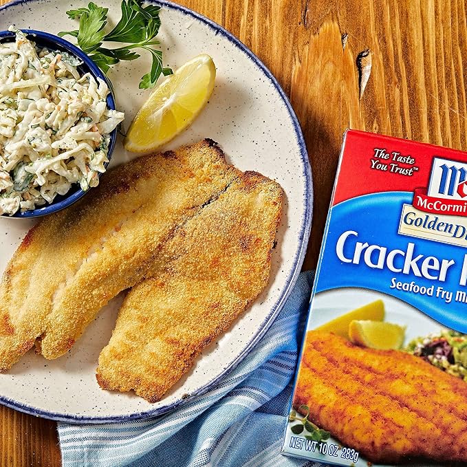 McCormick Golden Dipt Cracker Meal Seafood Fry Mix 10 oz (Pack of 8)