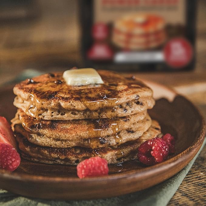 Kodiak Cakes Power Cakes Pancake &amp Waffle Mix Chocolate Chip High Protein100% Whole Grains (Pack of 6)