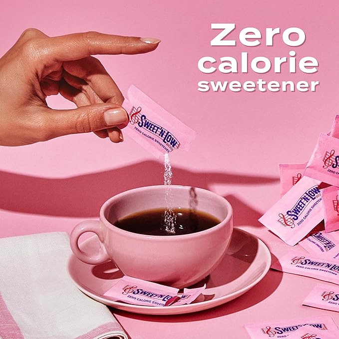 Sweet'N Low Zero Calorie Sweetener Packets 1000 Ct Kosher &amp Gluten Free Low Glycemic Index Individual Tea and Coffee Sweetener Packets