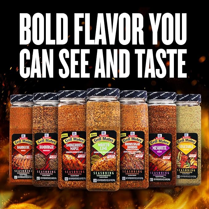 McCormick Grill Mates Mesquite Seasoning 24 oz (Pack of 6) - Six 24 Ounce Containers of Mesquite BBQ Spice Versatile Use in Marinades Meats Dressings and More