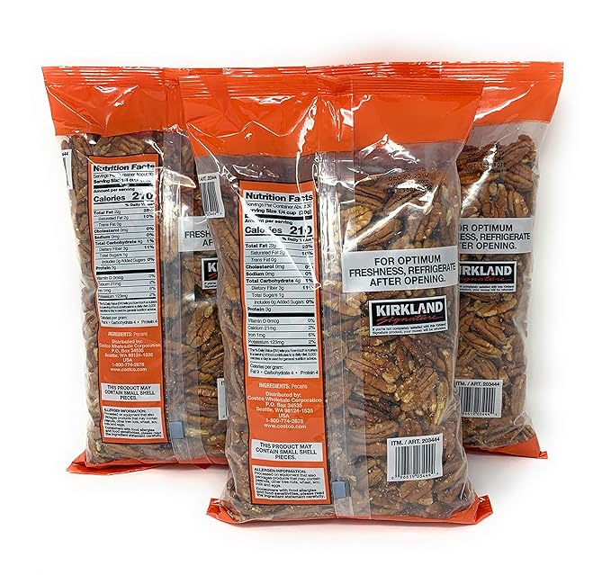 Kirkland Signature Pecan Halves 2 Pound (3 Pack)