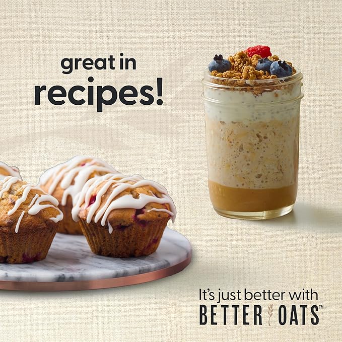 Better Oats 100 Calorie Apples and Cinnamon Oatmeal Packets Instant Breakfast with Flax Seeds and Natural Apple-Cinnamon Flavor Quick Cooking Box of 10 Pouches (Pack of 6)