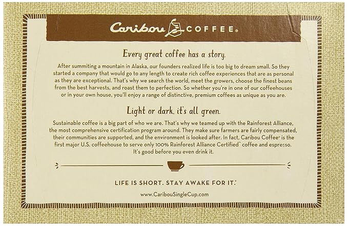 Caribou Coffee Daybreak Morning Blend K-Cups For Keurig K-Cup Brewers 12-Coun
