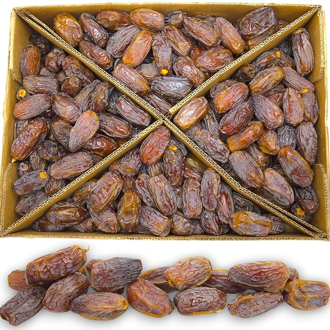 Anna and Sarah 11 Lbs Organic Jumbo Medjool Dates Kosher No Sugar Added Natural Dried Dates in Box 160 Oz