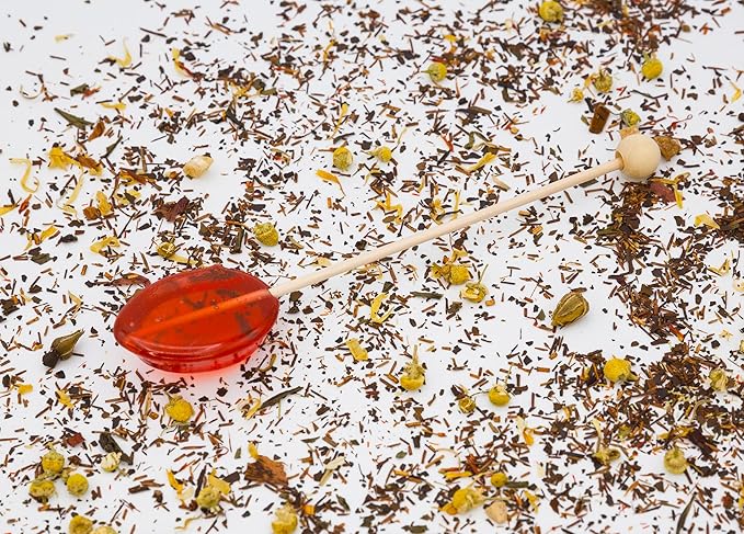 Sweet Stirs Original Flavored American Honey Spoons on Wooden Sticks Gift Pack of 10 (Cranberry)