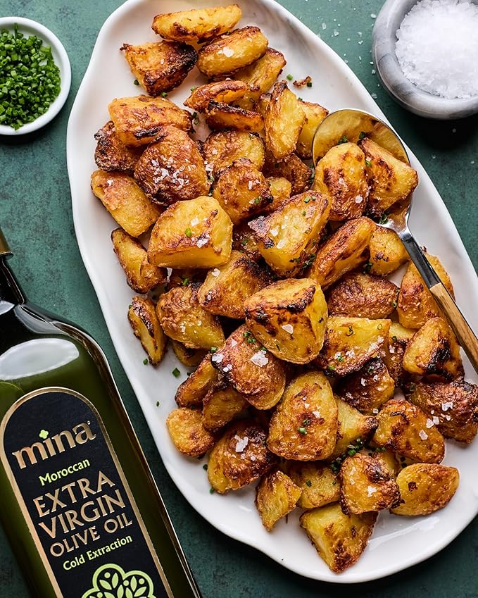 Mina Moroccan Olive Oil Extra Virgin 169 Fl Oz New Harvest Polyphenol Rich Olive Oil Single Origin Extra Virgin Olive Oil Cold Extraction Less than 0.2% Acidity 5 L