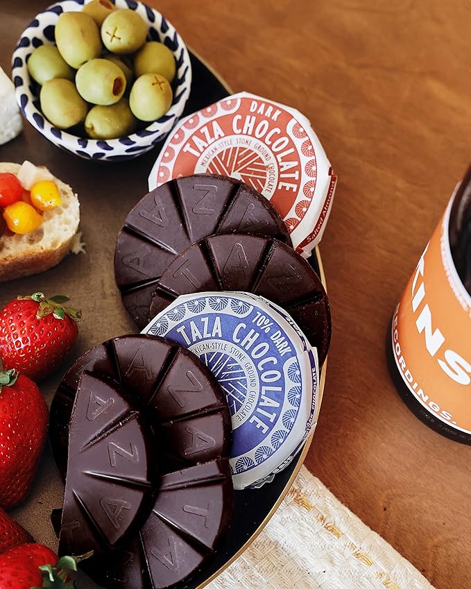 Taza Chocolate Organic Mexicano Disc 55% Dark Chocolate Coffee 2.7 Ounce (12 Count) Vegan