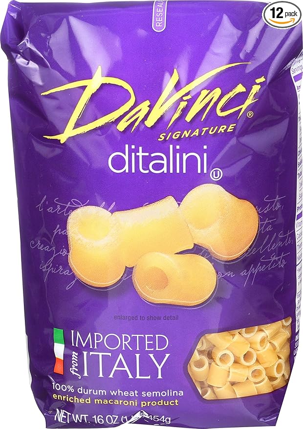DaVinci Ditalini 16-ounces (Pack of12)