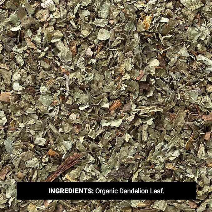 Frontier Co-op Organic Dandelion Leaf Cut and Sifted - Dried for Loose Tea Caffeine-Free Coffee Alternative or Powder Supplement Capsules - Kosher | 16 Ounce (Pack of 1)